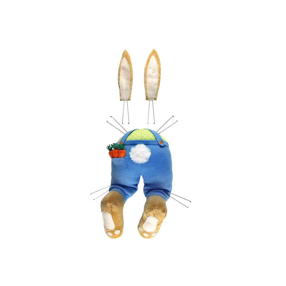 (Blue   Bunny) Easter Rabbit Wreath Decor Bunny Butt And Ears Garland For Front Door Wall