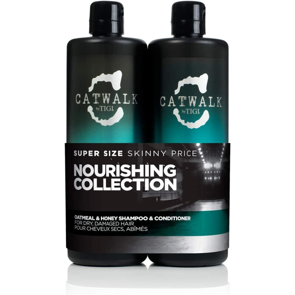 Catwalk by TIGI - Oatmeal & Honey Nourish Shampoo and Conditioner Set -2x750 ml