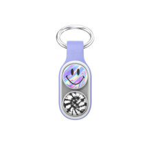 (Purple) Pop puck Magnet Fidget Toy Keychain