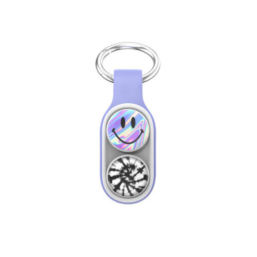 (Purple) Pop puck Magnet Fidget Toy Keychain