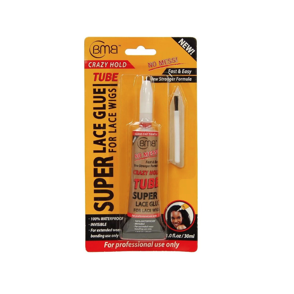 BMB Super Lace Glue for Lace Front Wigs Crazy Hold Tube,1fl oz / 30 ml