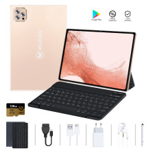 (Gold) WUXIAN V62 Tablets 10.1'' 8MP+5MP WIFI Bluetooth Dual Sim Android Tablet PC