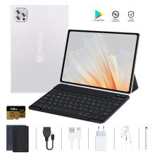 (White) WUXIAN V62 Tablets 10.1'' 8MP+5MP WIFI Bluetooth Dual Sim Android Tablet PC