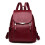 Backpack female large capacity bag soft leather lady backpack 7