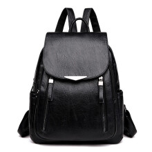 Backpack female large capacity bag soft leather lady backpack