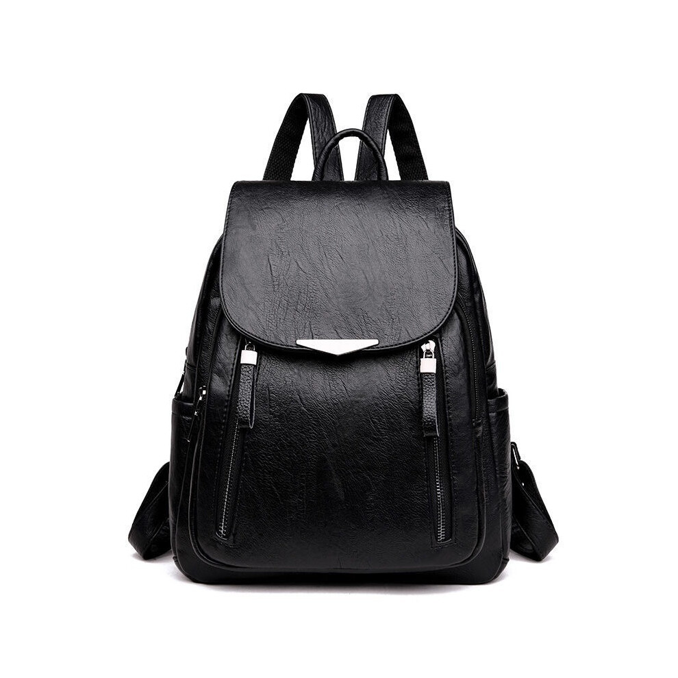 Backpack female large capacity bag soft leather lady backpack