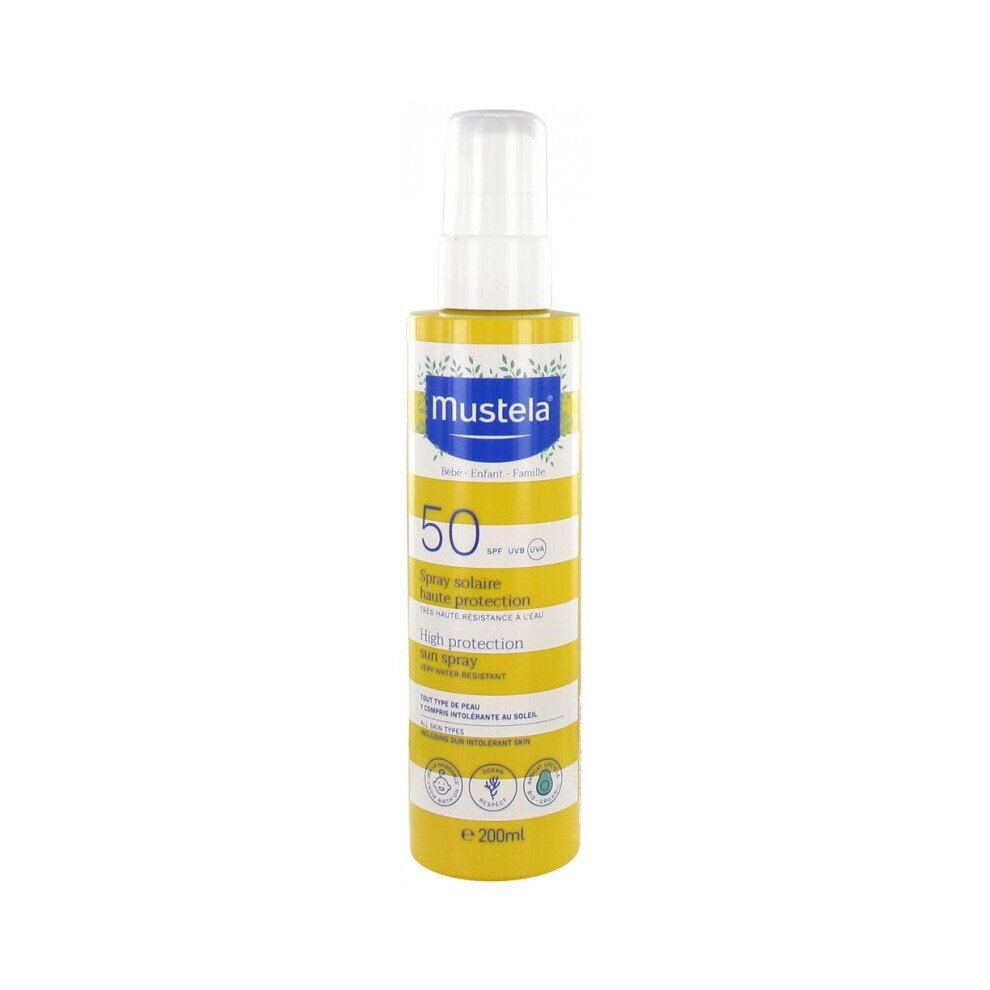 Mustela High Protection Sun Spray Baby-Children-Family SPF50 200ml