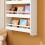 SoBuy Kids Wall Bookshelf 4-Tier White 8
