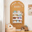 SoBuy Kids Wall Bookshelf 4-Tier White 9