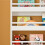 SoBuy Kids Wall Bookshelf 4-Tier White 6