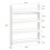 SoBuy Kids Wall Bookshelf 4-Tier White 3