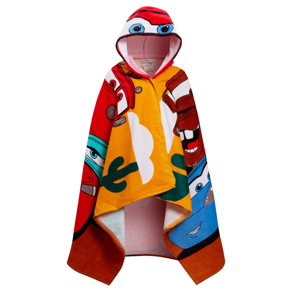 Disney Cars Hooded Towel Lightning McQueen Poncho Kids Beach Towel