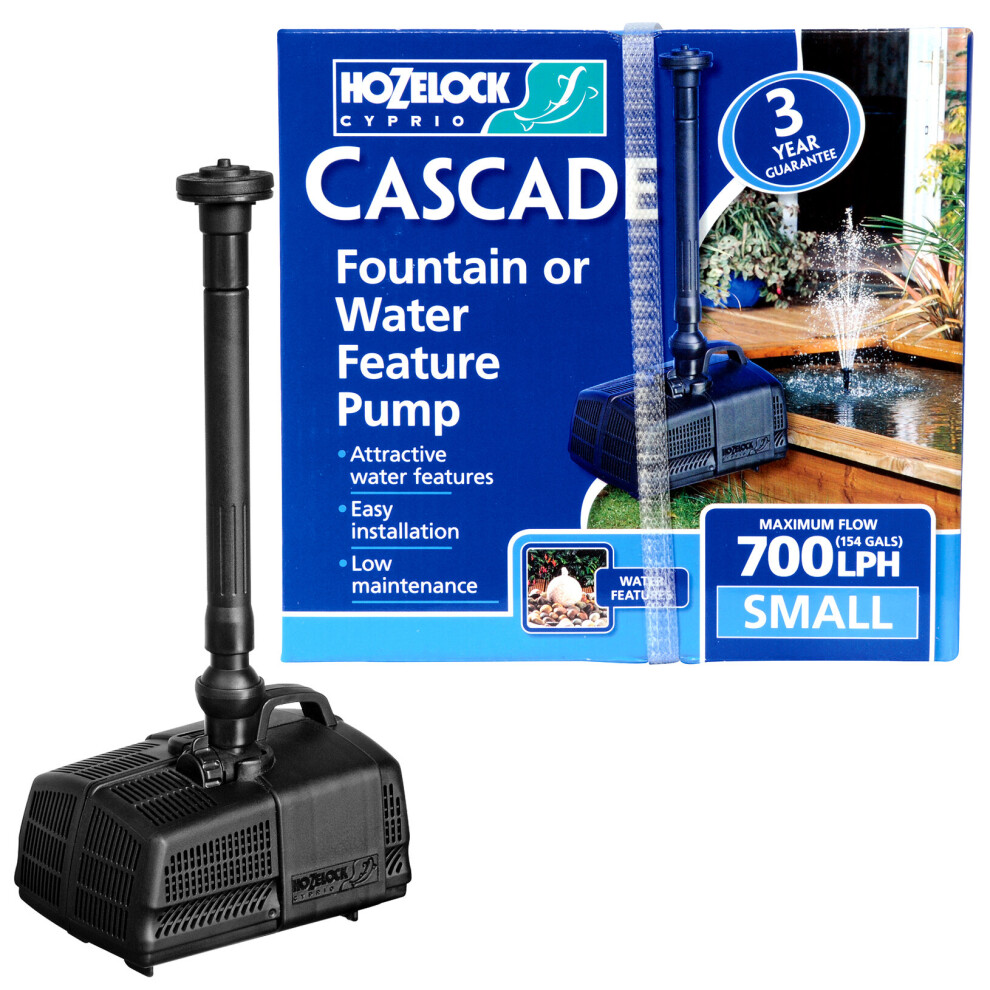 Hozelock Cascade Water Fountain and Waterful Pump - 700lph (3352)