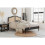 Birlea Rattan King Size Bed Frame Birlea Leonie 150cm 5FT Black Bedstead 2