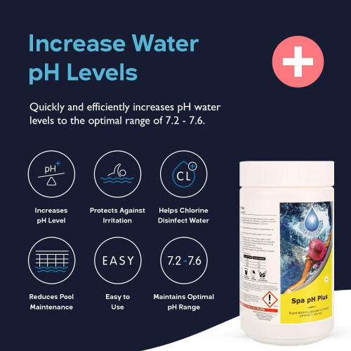 pH Plus pH Increaser - 1kg | Swimming Pool Hot Tub Spa Maintenance 1