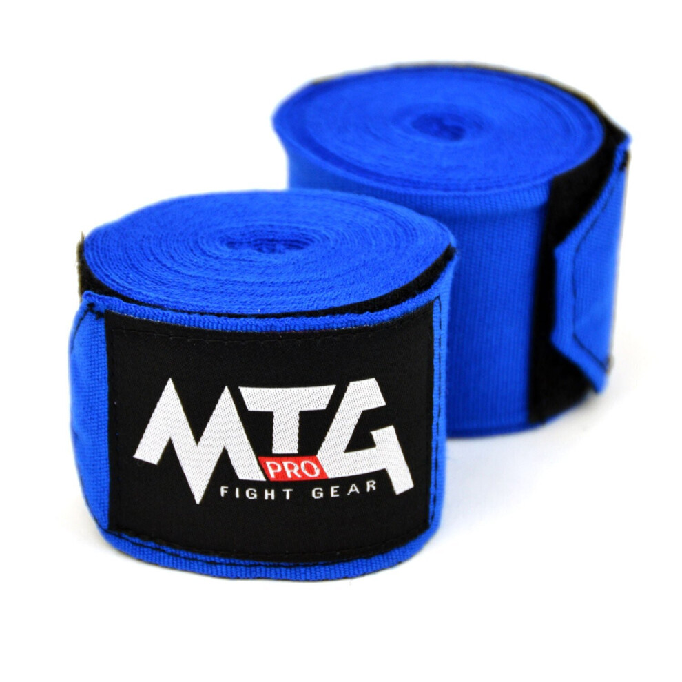 (Blue) MTG Pro 5m Elasticated Hand Wraps