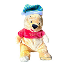 Disney Winnie the Pooh Soft Doll Toy 15" Christmas Holiday hat cap