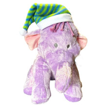 Disney Soft Plush Doll Toy 12 elephant Poohs Christmas Holiday cap