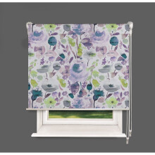 (180 cm Width x 140 cm Drop, Winter) Lister Cartwright Floral Double Blackout Roller Blind Privacy Shades Roller Blinds Child Safety