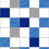 DEBONA Debona Blue White Dotty Tiled Wallpaper Modern Contemporary Kitchen Bathroom 1