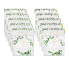100 Green Gold Eucalyptus Wedding Reception Invitation Cards Wedding Stationery
