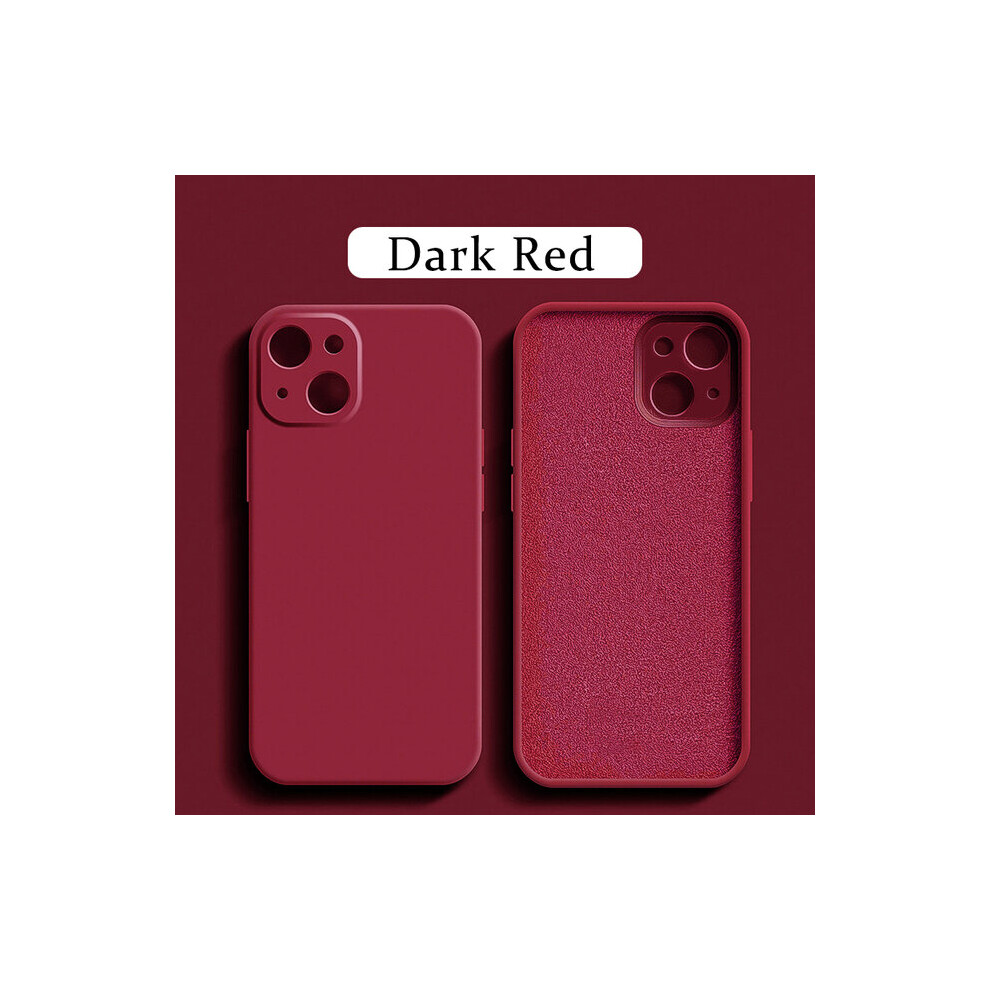 Photos - Case  Original Square Liquid Silicone Phone  For iPhone 14 13 12 Pro Max Mini Plus  Shoc 2023(For iPhone 12 Pro, Camellia Red)