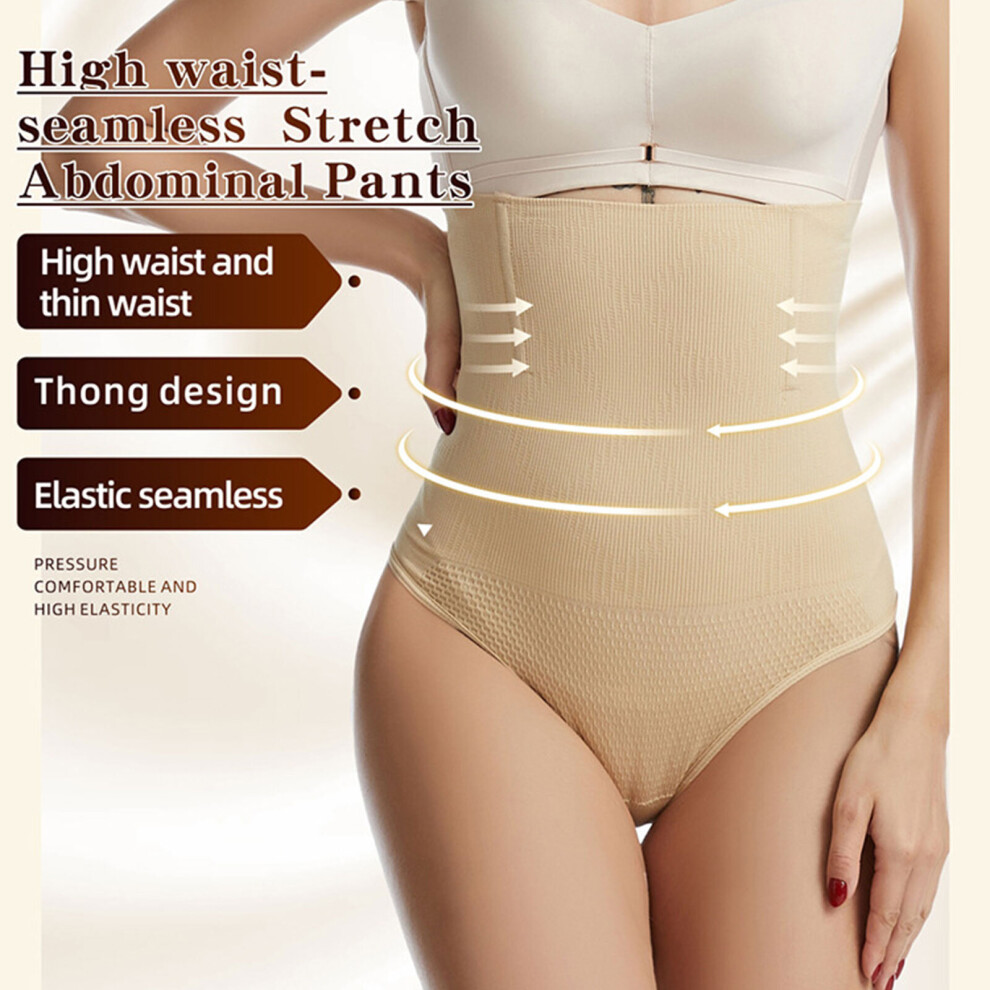 Women High Waist Seamless Body Shaper Panties Thong Sexy Tummy