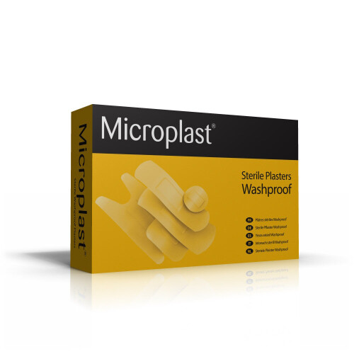 Washproof Adhesive Plasters First Aid Microplast 100-piece Set 4x4cm
