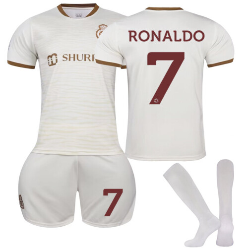 Al-Nassr Third Shirt 2023/24 Ronaldo #7 Away Soccer Jersey Kits For ...