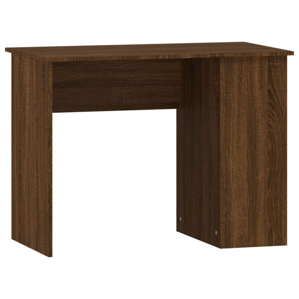 (brown oak) vidaXL Desk Office Computer Desk Study Desk Writing Table Engineered Wood