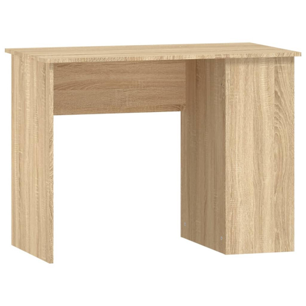 Vidaxl (Sonoma Oak) Desk Office Computer Desk Study Desk Writing Table Engineered Wood