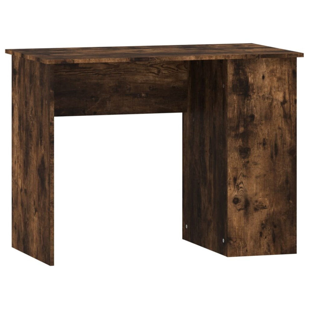 Vidaxl (Smoked Oak) Desk Office Computer Desk Study Desk Writing Table Engineered Wood