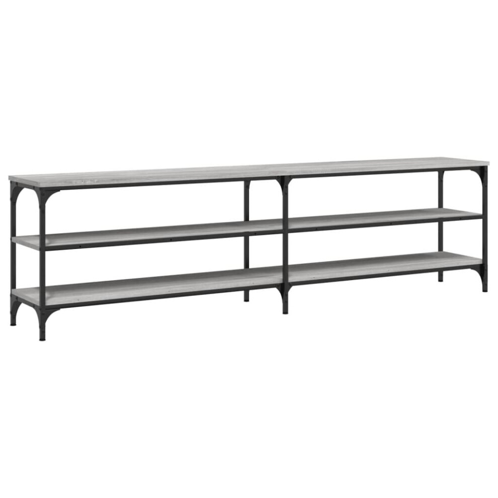 (grey sonoma) vidaXL TV Cabinet TV Stand TV Unit Media Cabinet Engineered Wood and Metal