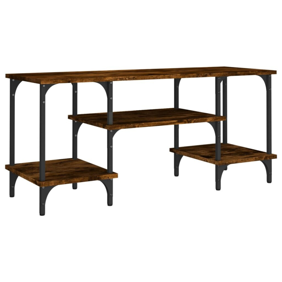 Vidaxl (Smoked Oak) Tv Cabinet Tv Stand Sideboard Media Cabinet Tv Unit Engineered Wood