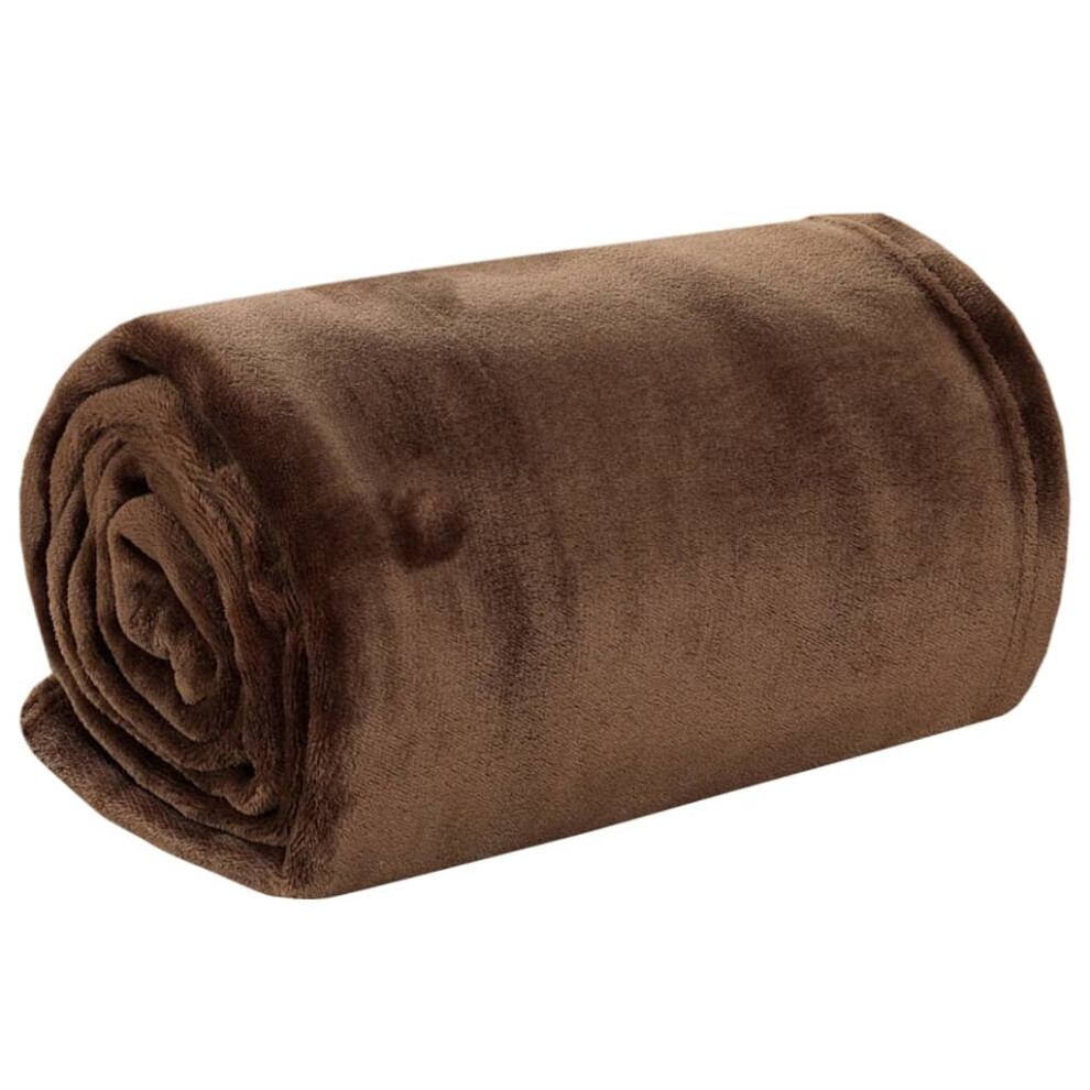 (dark brown, 150 x 200 cm) vidaXL Blanket Bedding Blanket Bed Throw Camping Blanket Ultimate Polyester