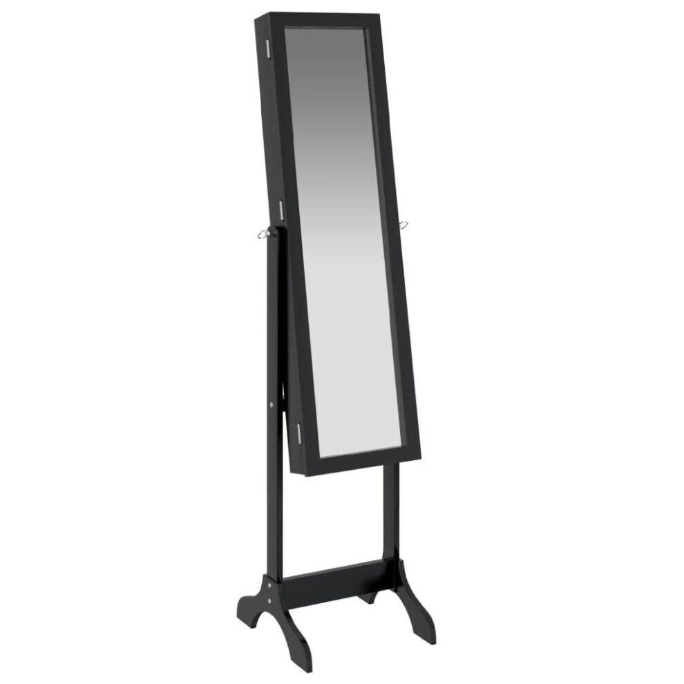 (black) vidaXL Free-Standing Mirror Makeup Mirror Bedroom Full Length Vanity Mirror