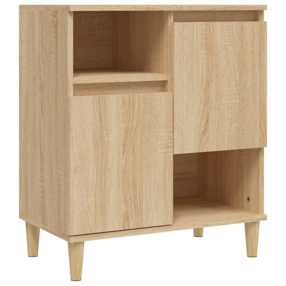 Vidaxl (Sonoma Oak) Sideboard Storage Cabinet Cupboard Highboard For Home Engineered Wood