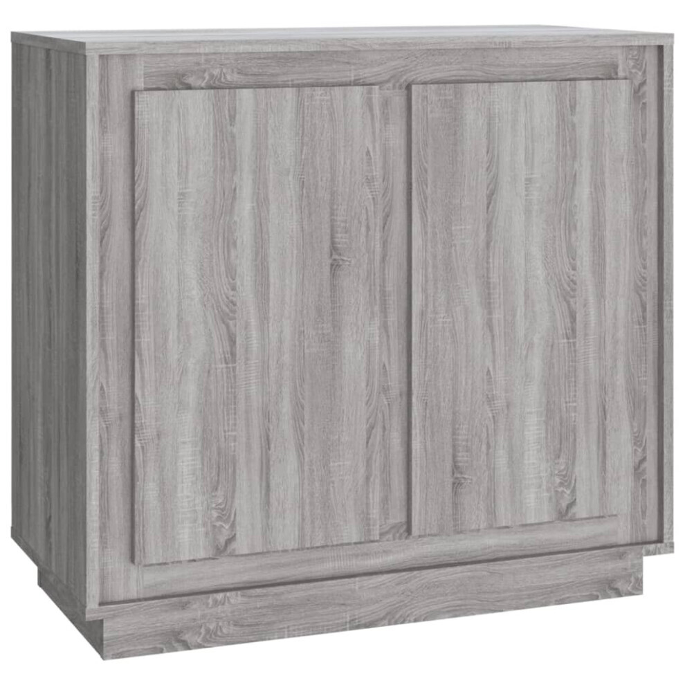B&Q -  Sideboard Grey Sonoma 80X34X75 Cm Engineered Wood - Image 4