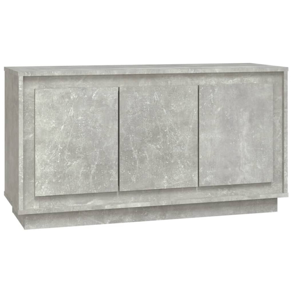 Vidaxl (Concrete ) Sideboard Cabinet Cupboard Side Cabinet Home Organiser Engineered Wood Grey