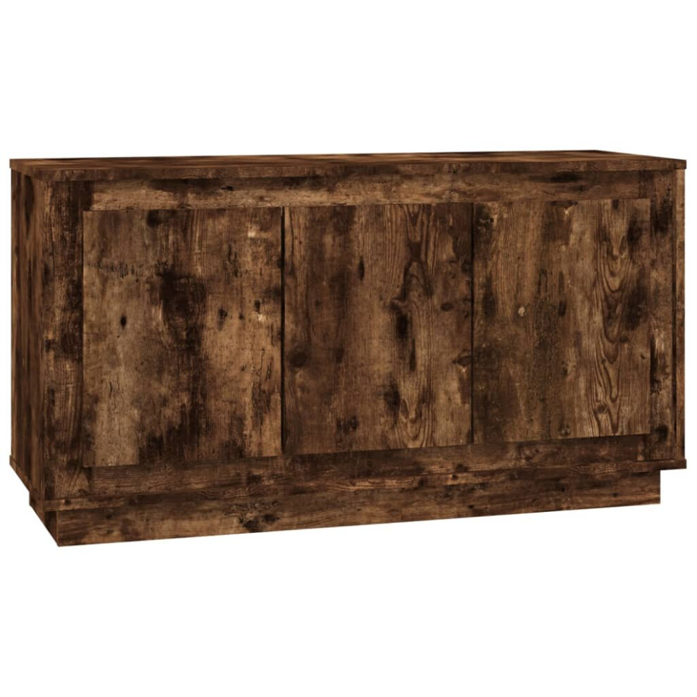 Vidaxl (Smoked Oak) Sideboard Cabinet Cupboard Side Cabinet Home Organiser Engineered Wood