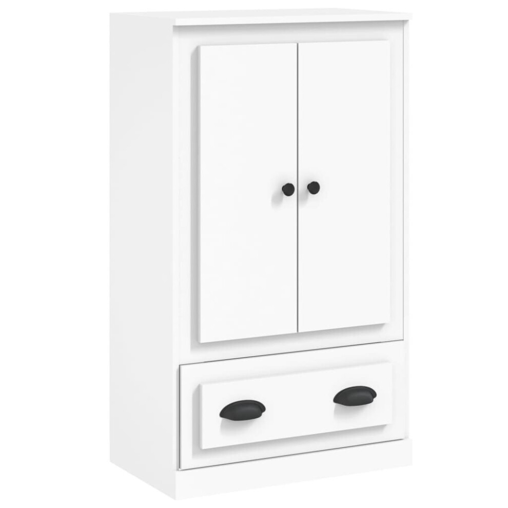 Vidaxl (White) Highboard High Sideboard Side Cabinet Storgae Cupboard Engineered Wood