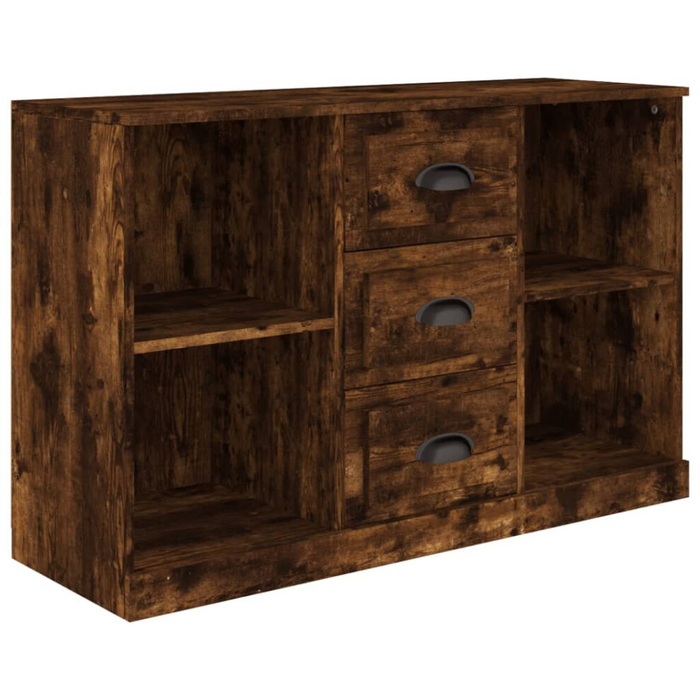 (smoked oak) vidaXL Sideboard Storage Cabinet Side Cabinet Home Cupboard Engineered Wood