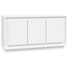 (white) vidaXL Sideboard Cabinet Cupboard Side Cabinet Home Organiser Engineered Wood