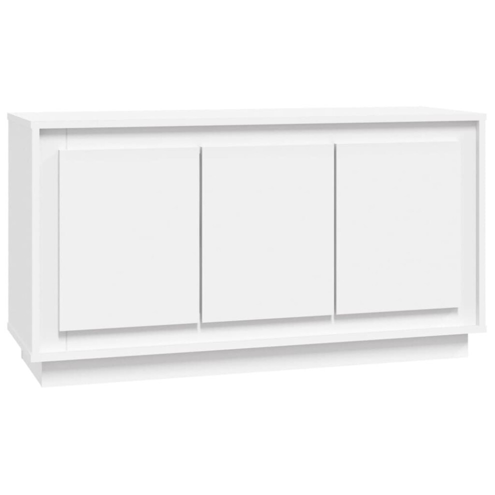 (white) vidaXL Sideboard Cabinet Cupboard Side Cabinet Home Organiser Engineered Wood