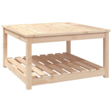 (natural pine, 82.5 x 82.5 x 45 cm) vidaXL Garden Table White Solid Wood Pine Outdoor Table Multi Colours/Sizes