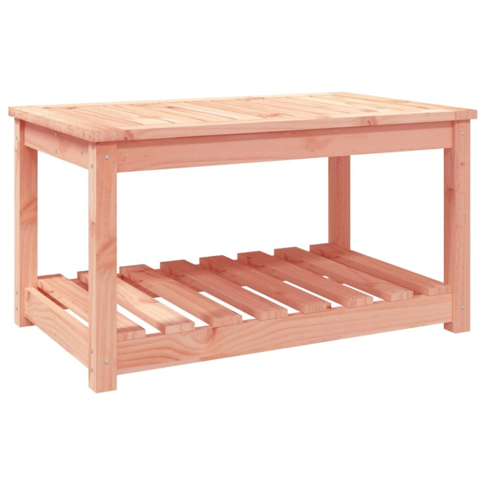 Vidaxl (Natural Douglas, 82.5 X 50.5 X 45 Cm) Garden Table White Solid Wood Pine Outdoor Table Multi Colours/Sizes