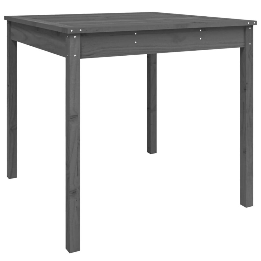 (grey pine, 82.5 x 82.5 x 76 cm) vidaXL Garden Table Patio Table Wooden Dining Coffee Table Solid Wood Douglas