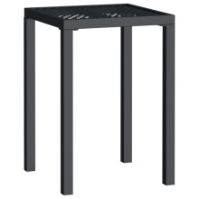 (50 x 50 x 72 cm) vidaXL Garden Table Outdoor Table Coffee Tea Dining Table Anthracite Steel