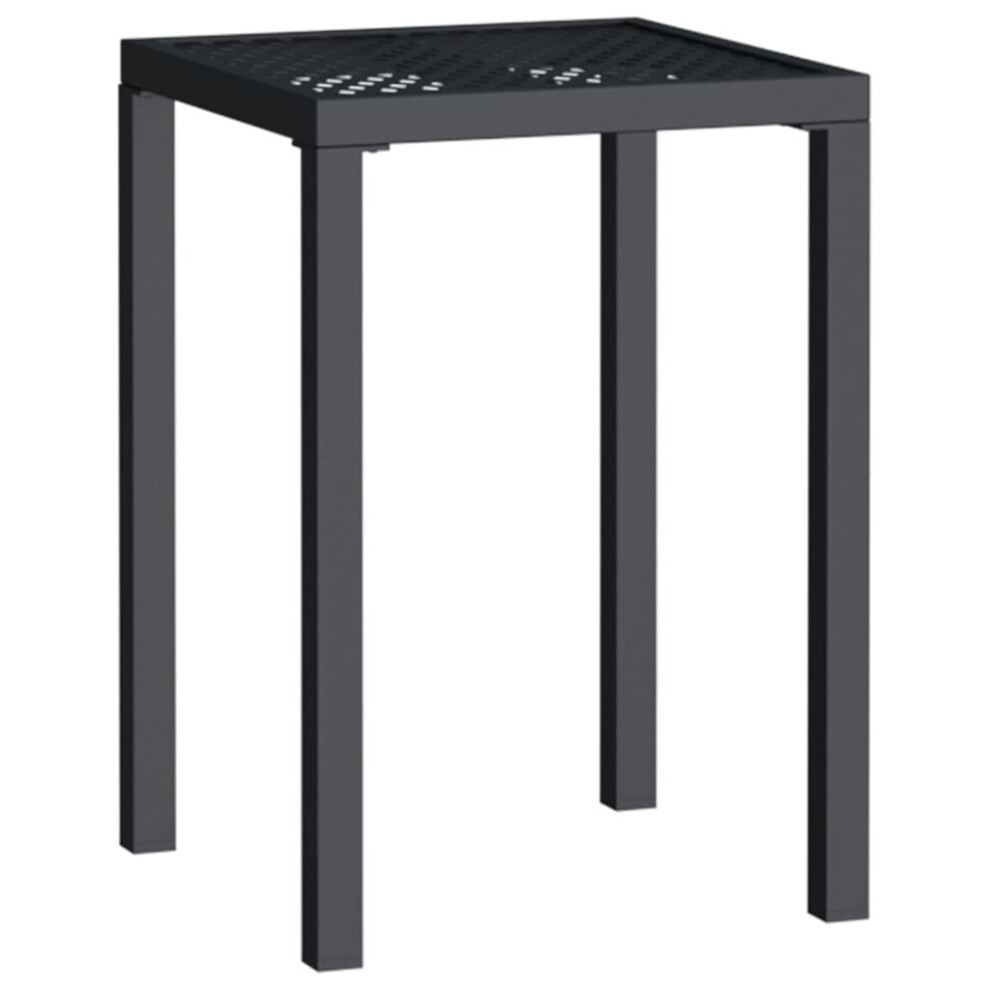 Vidaxl (50 X 50 X 72 Cm) Garden Table Outdoor Table Coffee Tea Dining Table Anthracite Steel