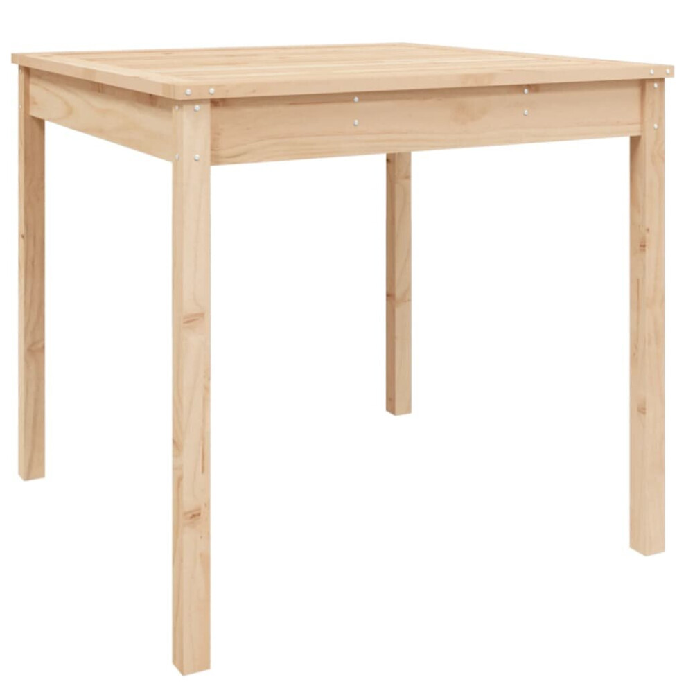 Vidaxl (Natural Pine, 82.5 X 82.5 X 76 Cm) Garden Table Patio Table Wooden Dining Coffee Table Solid Wood Douglas